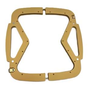 Çanta Aksesuar 26 Cm Gold Renk Ahşap Burs, Ahşap Klips