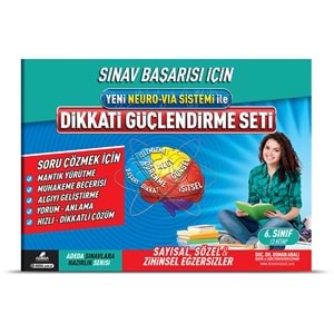 Adeda Dikkati Güçlendirme Seti 12 Yaş 6.Sınıf 3 Kitap