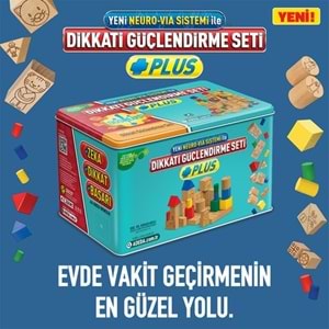 Adeda Dikkati Güçlendirme Seti 9 Yaş Plus(120 Ahşap Materyal + 3 Kitap Takım)