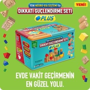 Adeda Dikkati Güçlendirme Seti 10 Yaş Plus(120 Ahşap Materyal + 3 Kitap Takım)