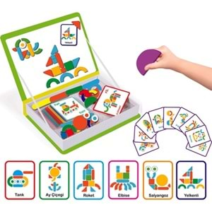 Dıy Toy Magnet Iq Eğlenceli Parçalar 3-8 Yaş 76 Parça