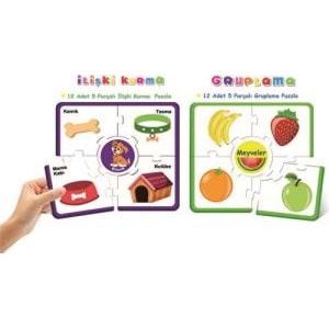 Dıy Toy Çark Eğitici Puzzle İlişki-Gruplama Cp1956