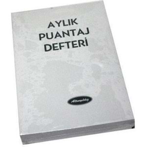 Altınyıldız Aylık Puantaj Defteri A6 Orta (1 Adet)