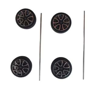 Plastik Araba Tekeri 4 Lü T2691