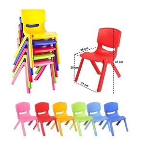 Plastik Küçük Şirin Çocuk Sandalyesi 1-3 Yaş