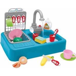 Kayyum Oyuncak Modern Lavabo Seti Pilli Mavi 7021