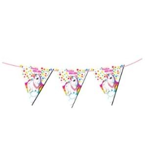 Kika Rainbow Unicorn Üçgen Flama