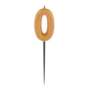 Kikajoy Rakam Mum 7cm Altın 0