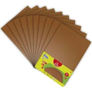 Bubu 50X70 Düz Eva Kahverengi 10 Lu İthal