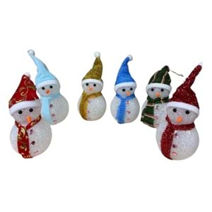 Led Işıklı Kardan Adam Büyük -6- Süs Eşyası