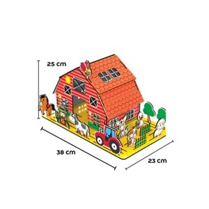 Totteriq Ahşap Boyama Ali Babanın Çiftliği 8202