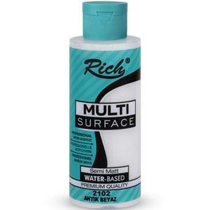Rich Akrilik Boya Multi Surface 120 CC Antik Beyaz 2102