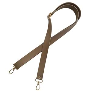 Çanta Aksesuar Suni Deri Ayarlı Çanta Sapı 120x2.4 cm Vizon Renk Light Gold Metalli