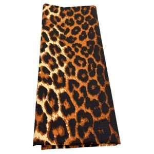 Çanta Aksesuar 120x50 cm Pamuklu Astarlık Kumaş Leopar Desenli Yeni