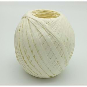 Çanta Aksesuar Bobin Rafya 150 Gr Krem