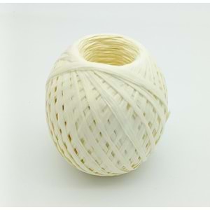 Çanta Aksesuar Bobin Rafya 150 Gr Krem