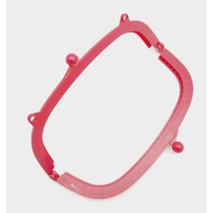 Çanta Aksesuar 16 cm Plastik Cüzdan Klipsi Koyu Fuşya Renk