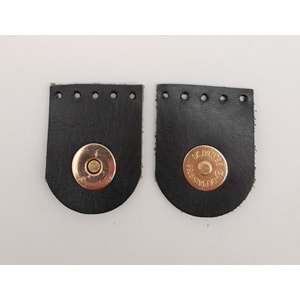 Çanta Aksesuar Siyah Gerçek Derili Tek Dikim Mıknatıslı Çıtçıt Light Gold Metalli