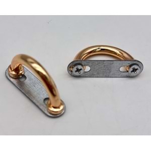 Çanta Aksesuar Çift Köprü Aparatı Light Gold Renk Oval Model