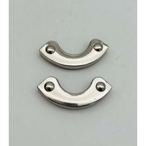 Çanta Aksesuar 2 Li Gümüş Renk Köşe Aparatı Oval Model