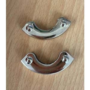 Çanta Aksesuar 2 Li Gümüş Renk Köşe Aparatı Oval Model