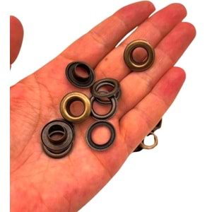 Çanta Aksesuar Antik Renk 10'Lu Kuşgözü Kapsül 24 Numara (İç Ölçüsü 1 cm )