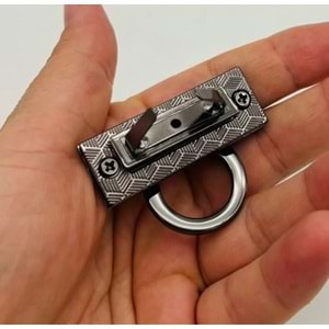 Çanta Aksesuar 4.5x3 cm Halkalı Füme Renk Çanta Kilidi
