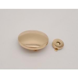 Çanta Aksesuar 5 cm Yuvarlak Mıknatıslı Kilit Light Gold
