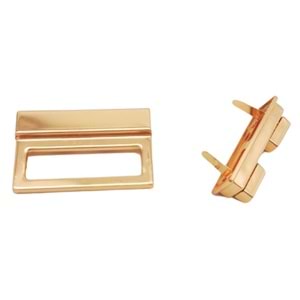 Çanta Aksesuar Light Gold Renk 5.3x3.5 cm Kilit No:87