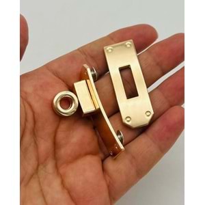 Çanta Aksesuar 6 Cm Light Gold Geçmeli Kilit