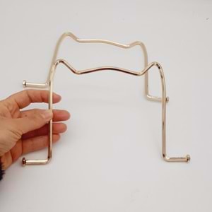 Çanta Aksesuar 22 Cm Martı Model Light Gold Metal Sap