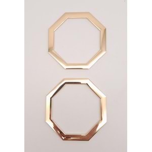Çanta Aksesuar 10 cm Sekizgen Light Gold Metal Çanta Sapı