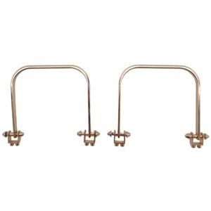 Çanta Aksesuar 9x9 cm Light Gold Renk Vidalı Metal Çanta Tutma Sapı