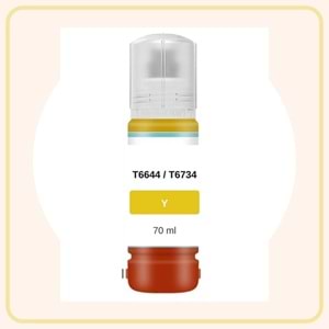 Epson T6644 / T6734 Sarı Muadil Mürekkep 70 ml