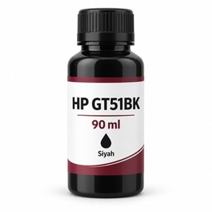 Hp Gt51Bk Siyah Muadil Mürekkep 90 ml