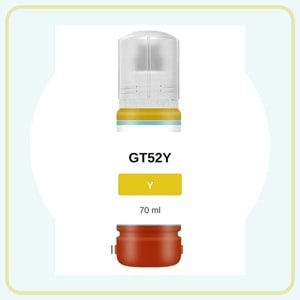 Hp Gt52Y Sarı Muadil Mürekkep 70 ml