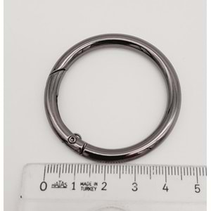 Çanta Aksesuar 4 Cm Füme Yaylı Halka 1 Adet
