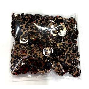 Çanta Aksesuar Leopar Renk 1 Cm Pul 40 Gr