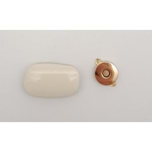 Çanta Aksesuar Krem Renkli Light Gold Mıknatıslı Kilit