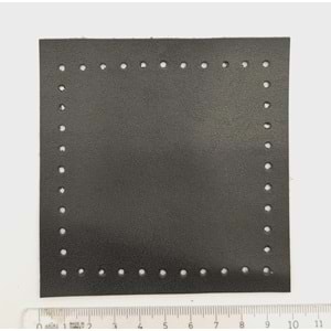 Çanta Aksesuar 10x10 cm Kare Suni Deri Siyah Renk 1 Adet