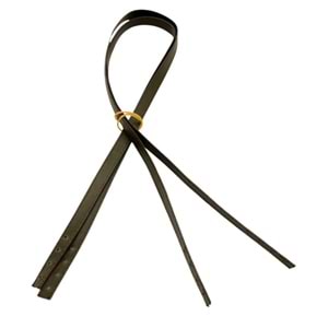 Çanta Aksesuar Slim Model 70x1.2 cm Suni Deri Haki Yeşil Renk Çift Çanta Sapı