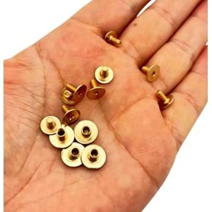 Çanta Aksesuar 70x1.8 cm Suni Deri Gold Renk Vidalı Çanta Sapı