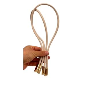 Çanta Aksesuar 60 cm Krem Renk Trend Model Çift Çanta Sapı