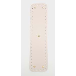 Çanta Aksesuar Suni Deri Krem Renk 40x10 cm Dikdörtgen Çanta Tabanı Light Gold Aparatlı