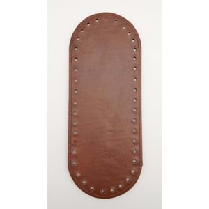 Çanta Aksesuar Suni Deri Taba Renk 20X8 cm Oval Çanta Tabanı