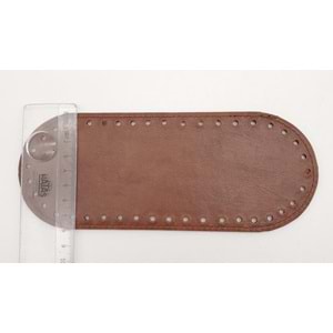 Çanta Aksesuar Suni Deri Taba Renk 20X8 cm Oval Çanta Tabanı