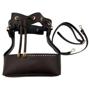 Çanta Aksesuar Torba Model Çanta Yapım Aparatı Koyu Kahve Light Gold Metalli