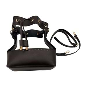 Çanta Aksesuar Torba Model Çanta Yapım Aparatı Koyu Kahve Light Gold Metalli