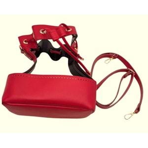 Çanta Aksesuar Torba Model Çanta Yapım Aparatı Kırmızı Renk Light Gold Metalli