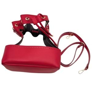 Çanta Aksesuar Torba Model Çanta Yapım Aparatı Kırmızı Renk Light Gold Metalli